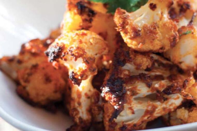 Curried cauliflower, recipe from Hope Cohen’s “Fast, Fresh and Simple,” cookbook