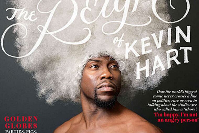 Kevin Hart featured on the cover of The Hollywood Reporter.