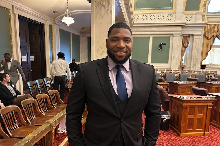 Gregory Wright, seen in Council chambers on April 24, 2025, was hired by Council President Kenyatta Johnson as the city's new director of the Office of Veterans Affairs. The position had been vacant since 2021.