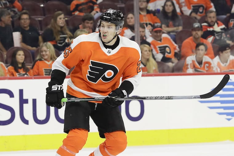 Flyers left wing James van Riemsdyk will make his return to the ice.