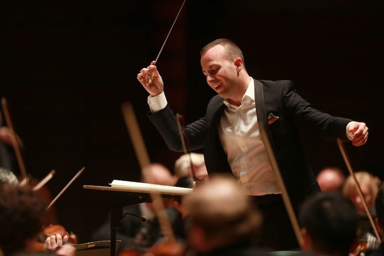 Yannick Nézet-Séguin conducts the Philly Orchestra. (Courtesy of the Philadelphia Orchestra)