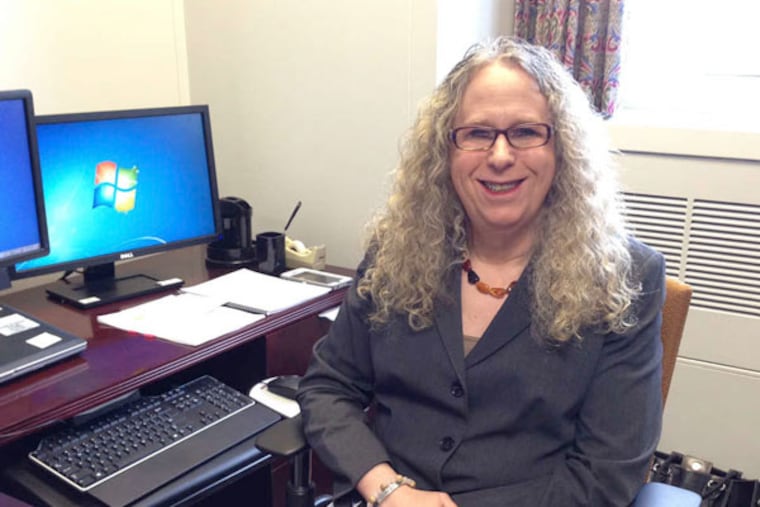 "I was not appointed because I was a transgender woman, I was appointed because of my expertise. .. . . But Gov. Wolf didn't shy away from me because I was in the LGBT community, and I think that's amazing."