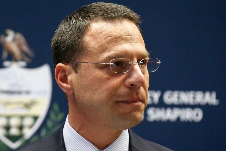 Pennsylvania Attorney General Josh Shapiro during a press conference.