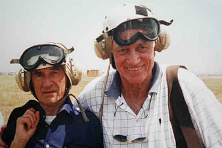 Geared up for the rigors of a war zone, Elie Wiesel (left) and David N. Pincus visited Kosovo together in 1999. Wiesel, the 1986 Nobel Peace Prize recipient, calls Pincus a "kindred spirit" and expanded his interest in world poverty.