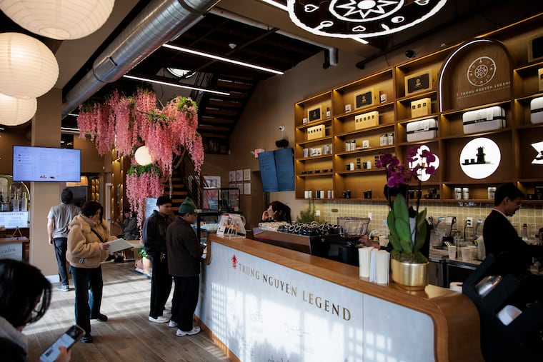 The interior Trung Nguyên Legend at 113-117 Washington Ave. in Philadelphia, Pa. The 5,000 square foot location is the Vietnamese coffee chain's largest franchise in the United States.