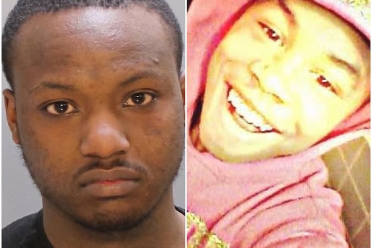 Tymear Johnson, left, is accused of murdering Khiseer Davis-Prather, 13, right, in the Gold Fish Chinese takeout in Nicetown on March 10, 2017.