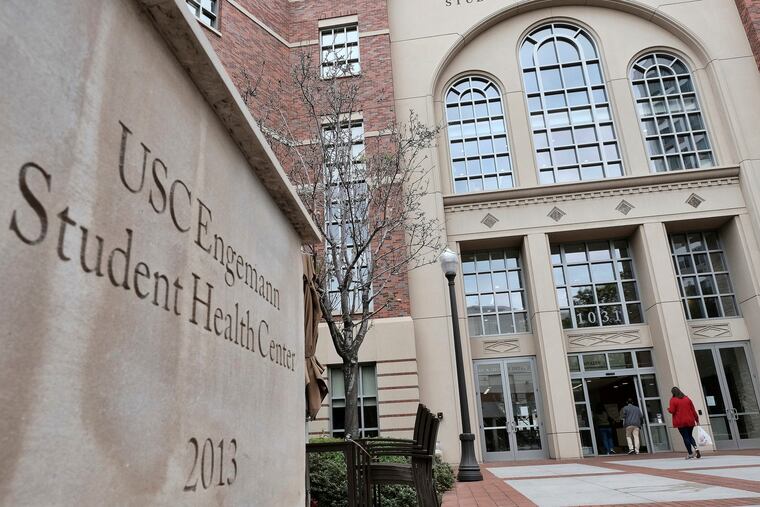 FILE - This May 22, 2018, file photo shows the University of Southern California's Engemann Student Health Center in Los Angeles. A former campus gynecologist at the University of Southern California was arrested Wednesday, June 26, 2019, in connection with the sexual assaults of 16 patients, police said. George Tyndall has been the subject of a Los Angeles police investigation for more than a year after the Los Angeles Times reported patients' claims of sexual abuse or harassment by the gynecologist.