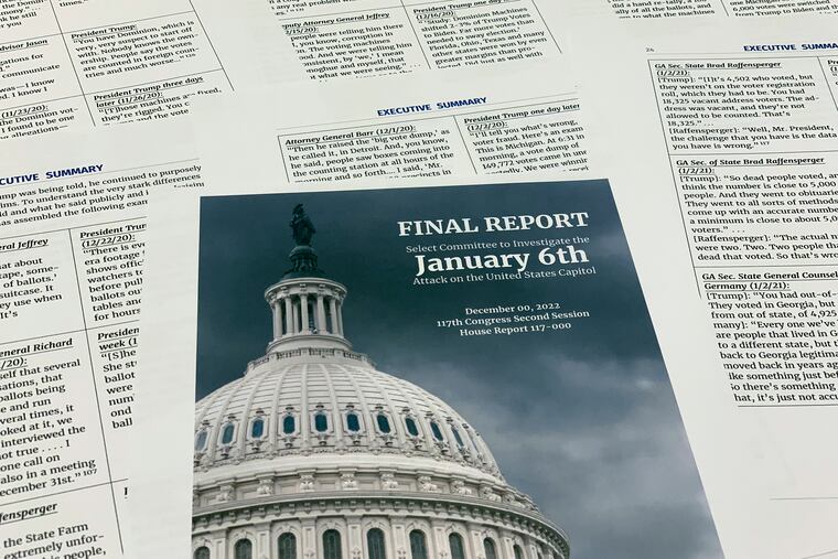 The final report released by the House select committee investigating the Jan. 6 attack on the U.S. Capitol.