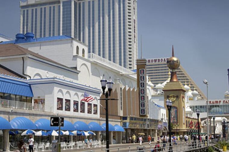 Trump Taj Mahal, Resorts and the Showboat Casinos in Atlantic City all brought in less money last month than they did a year ago. (Photo by Jonathan Wilson)