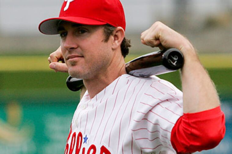 "he more you play, the better you become at it," Chase Utley said of stealing bases. (Yong Kim/Staff Photographer)