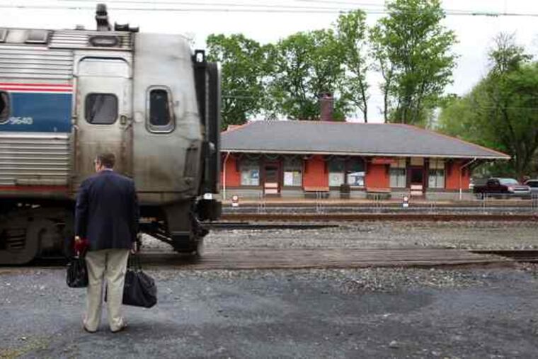 The east-west rail line that bisects Parkesburg is the former main line of the Pennsylvania Railroad. It now carries Amtrak trains, which stop in the western Chester County borough several times a day.