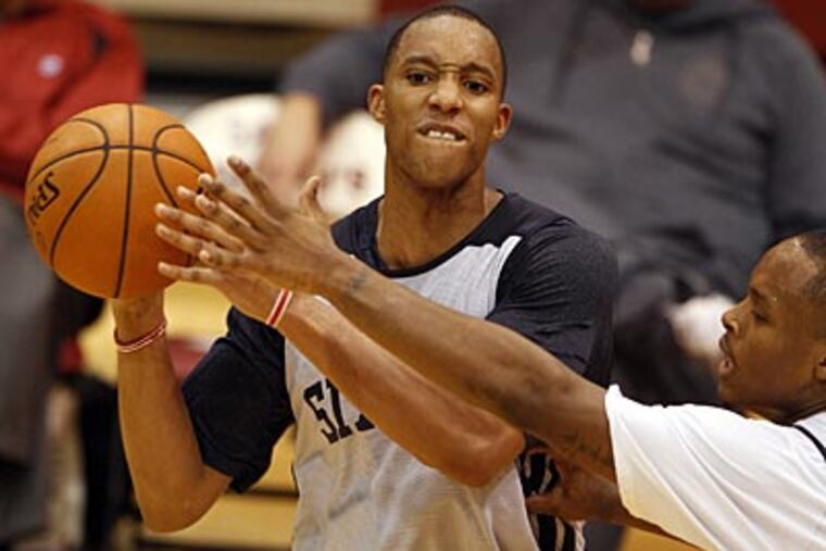 "We're going to really have to mix and match," Doug Collins said, "to see who plays well with each other." (Yong Kim/Staff Photographer)