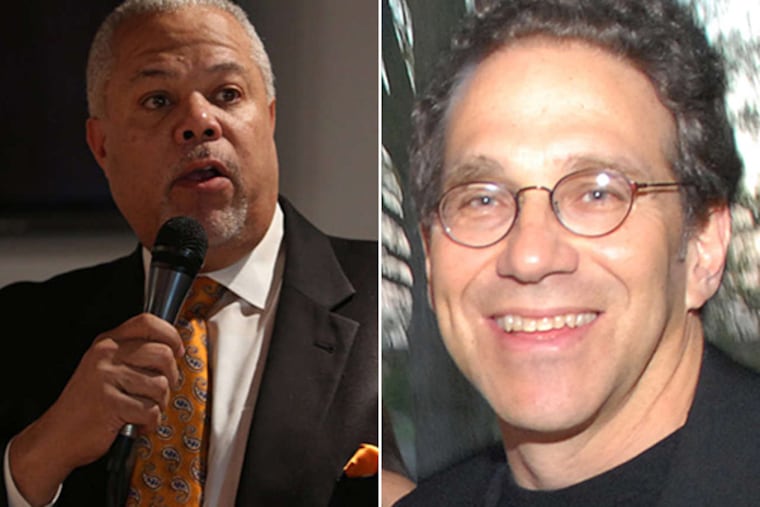 Joel Greenberg (right) and 2 other execs are preparing to invest millions in the campaign of mayoral candidate Sen. Anthony Hardy Williams.