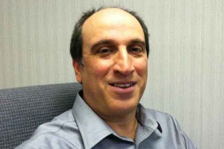 Matthew J.Goldberg of Cherry Hill is competing in a regional public speaking competition Saturday May 18 in Langhorne, Pa., sponsored by Toastmasters International. He's president of the organizaton's Voorhees chapter. Photo by Kevin Riordan