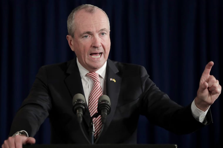 New Jersey Gov. Phil Murphy speaks during a news conference after he and Democratic legislative leaders failed to strike a budget deal, Friday in Trenton.