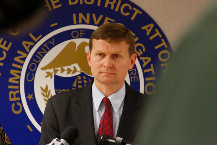 Delaware County District Attorney G. Michael Green warns shopkeepers of Asian descent to be wary yesterday; a recent string of robberies in the area appear to be race-related.