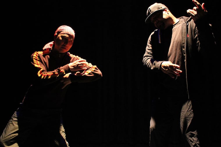 Rennie Harris and Michael Sakamoto at Painted Bride Art Center. Photo by Janelle Weatherford