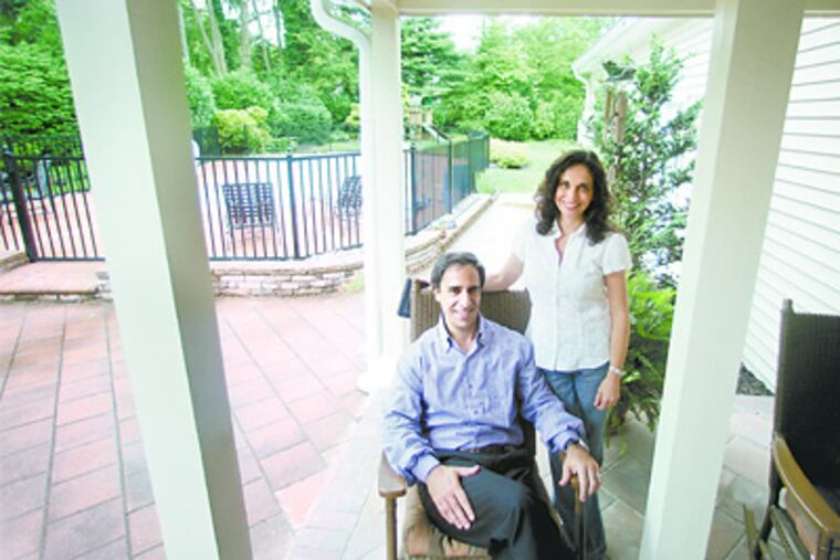 Shirley and Paul Vosbikian chose a home near the center of Moorestown. Then they gave the contemporary rancher the mother of all makeovers, transforming not just the inside, but the outside as well. (David Swason / Staff photographer)
