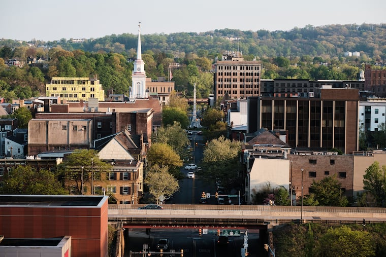 Downtown Easton, Pennsylvania, a small northeastern city in the 7th Congressional District. Photographed on April 22, 2026.