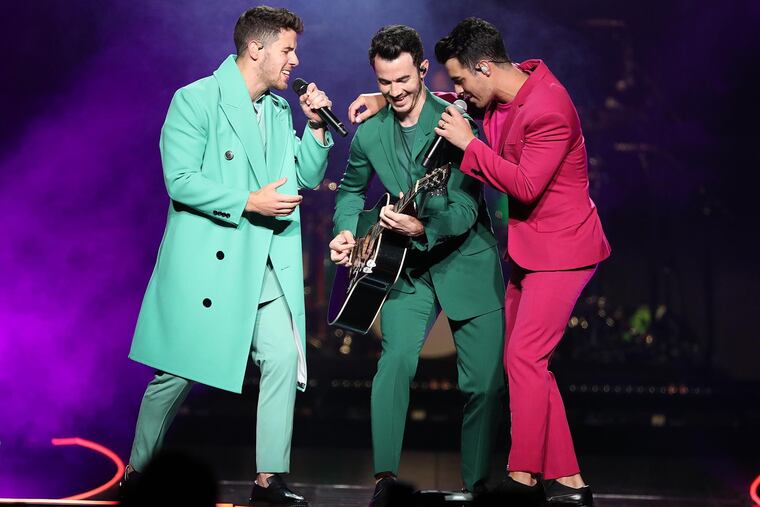 The Jonas Brothers perform at the Amway Center in Orlando, Fla., on Friday, Aug. 9, 2019.