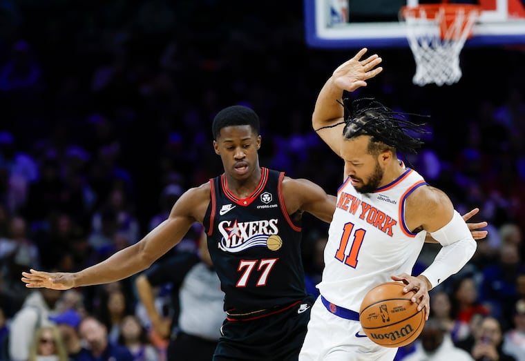 VJ Edgecombe and the Sixers could face the Knicks in the postseason if New York finishes third and the Sixers are sixth.