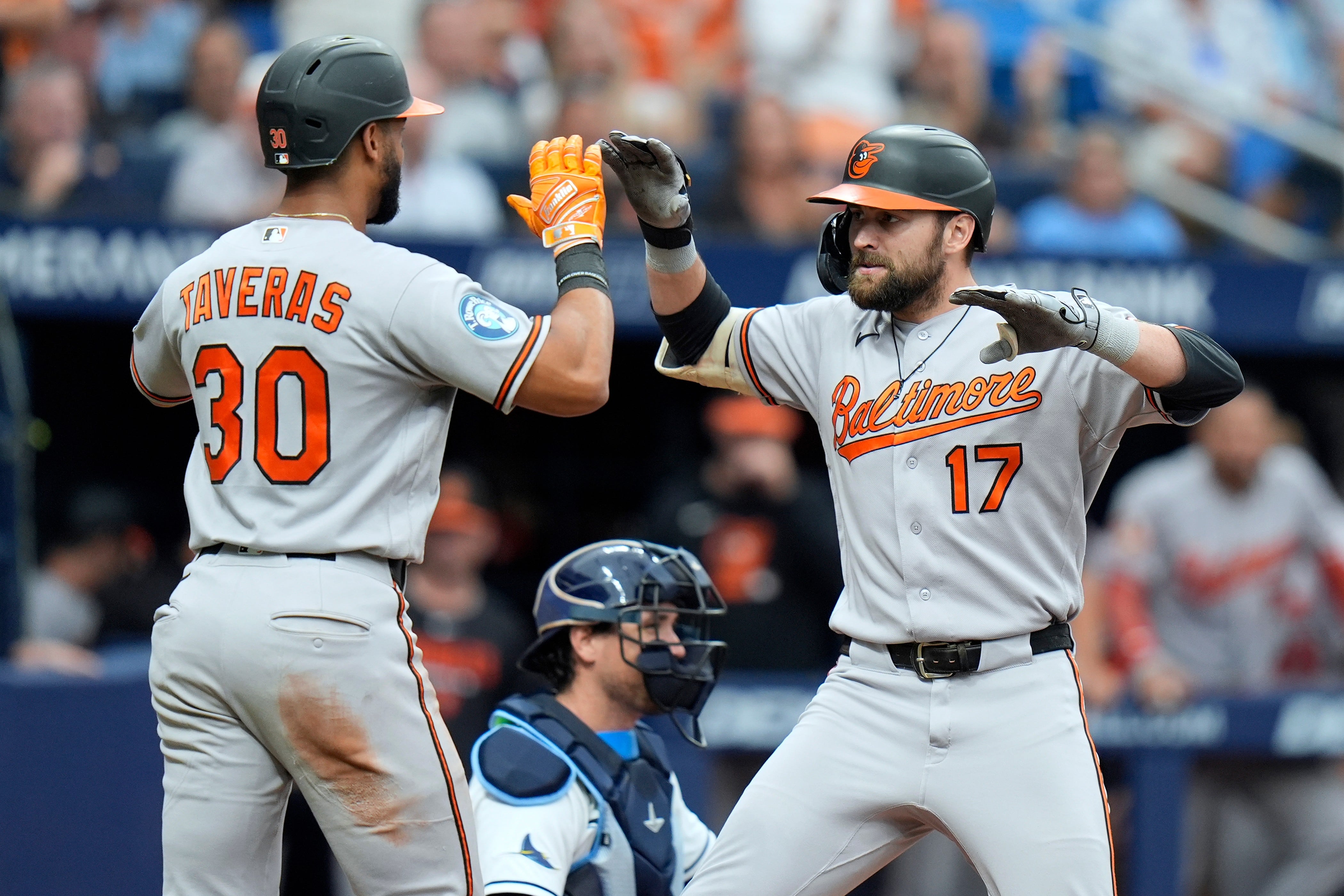 Cowser, Encarnacion-Strand deliver big hits as Orioles score 7 in the sixth and beat the Rays 10-2