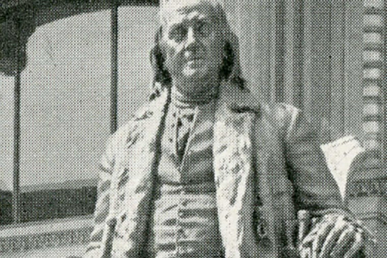 Benjamin Franklin , postmaster general of what became the U.S. Post Office . Historical Society of Pennsylvania