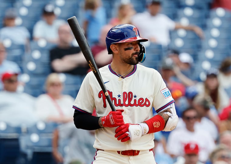 Phillies Nick Castellanos at bat against the Kansas City Royals on Sunday, September 14, 2025 in Philadelphia.