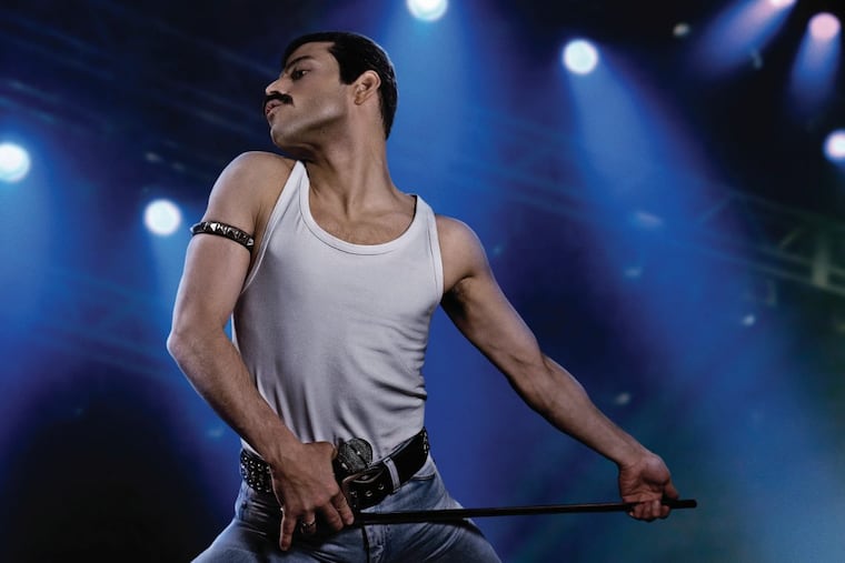 Rami Malek as Freddie Mercury in Bohemian Rhapsody