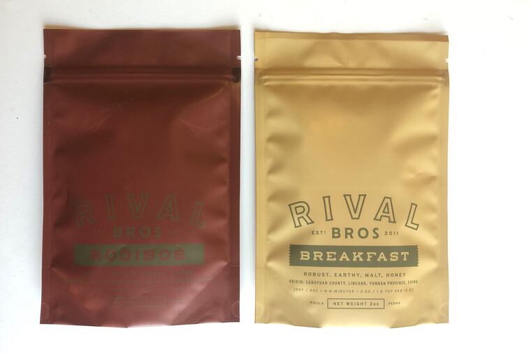 Loose leaf teas by Rival Bros. coffee roasters.