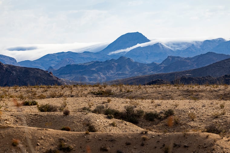 Layers of desert mountains stretch across Big Bend National Park in Terlingua, Texas, April 20, 2026. Over the objections of environmentalists, local sheriffs and some state leaders, the Trump administration appears to be moving ahead with border infrastructure in one of Texas’ most beloved parks.