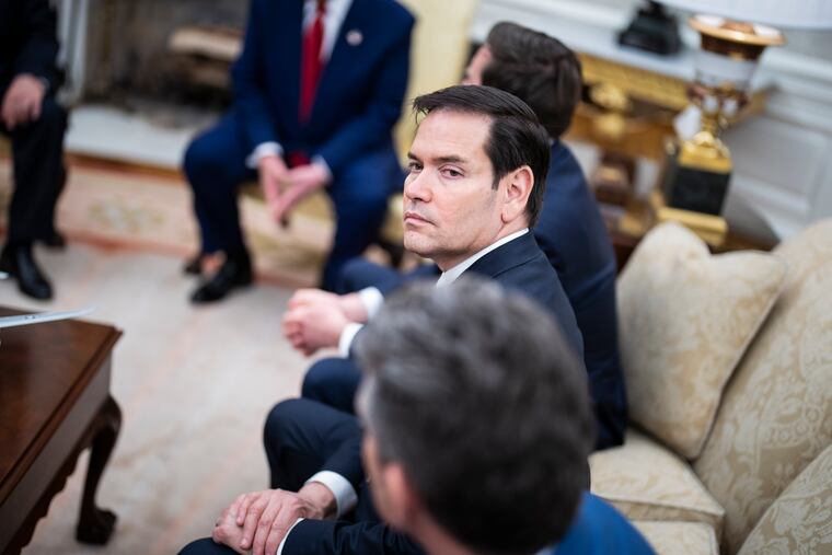 Secretary of State Marco Rubio attends a White House meeting earlier this month.