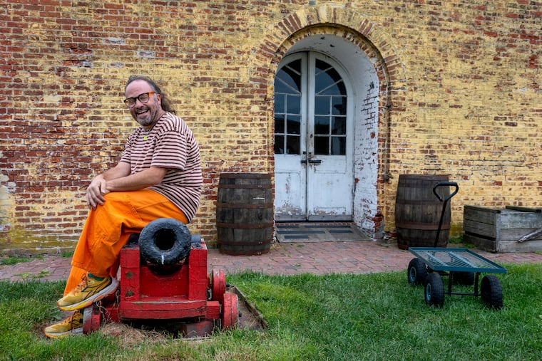 DJ entrepreneur Dave Pianka, aka Dave P., at Fort Mifflin on Tuesday, where his Making Time festival will feature more than 120 DJs and artists performing in its fifth year.