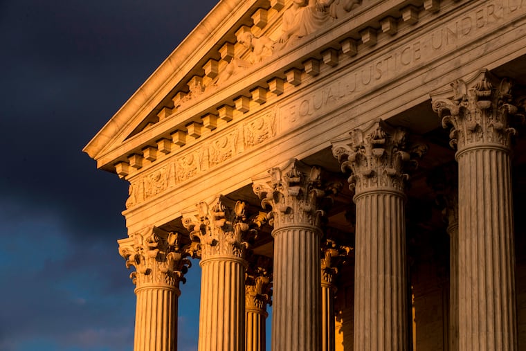 The Supreme Court in Washington is seen at sunset Oct. 10, 2017. The Supreme Court ruled Sept. 11, 2019 to allow nationwide enforcement of a Trump administration rule that prevents most Central American immigrants from seeking asylum in the United States, a decision that reflects Republicans' effective strategic attention to federal courts, write Kermit Roosevelt III and Daniel Cotter.