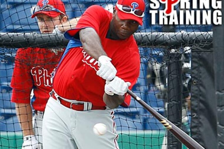 "I'm not going to put a time limit on it," Ryan Howard said about his return from injury. (Yong Kim/Staff Photographer)