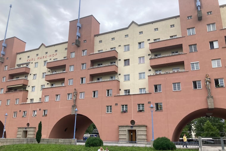 Karl Marx-Hof is an enormous public housing complex in Vienna, and the most famous of many such developments in the city.