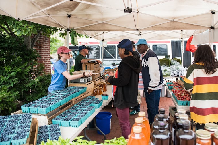 Every Thursday, the Fairmount Farmers Market at 22nd St. and Fairmount Ave. hosts vendors, like Beechwood Orchards, pictured here, from 3 p.m. to 7 p.m.