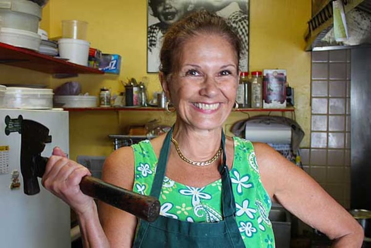 Since you axed: It's Carman Luntzel in the kitchen. MICHAEL KLEIN / Philly.com