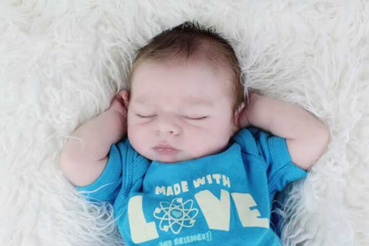 Connor Levy, born through a new genetic-screening test used during IVF. (Courtesy of Levy family / Jamie Miele Photography)