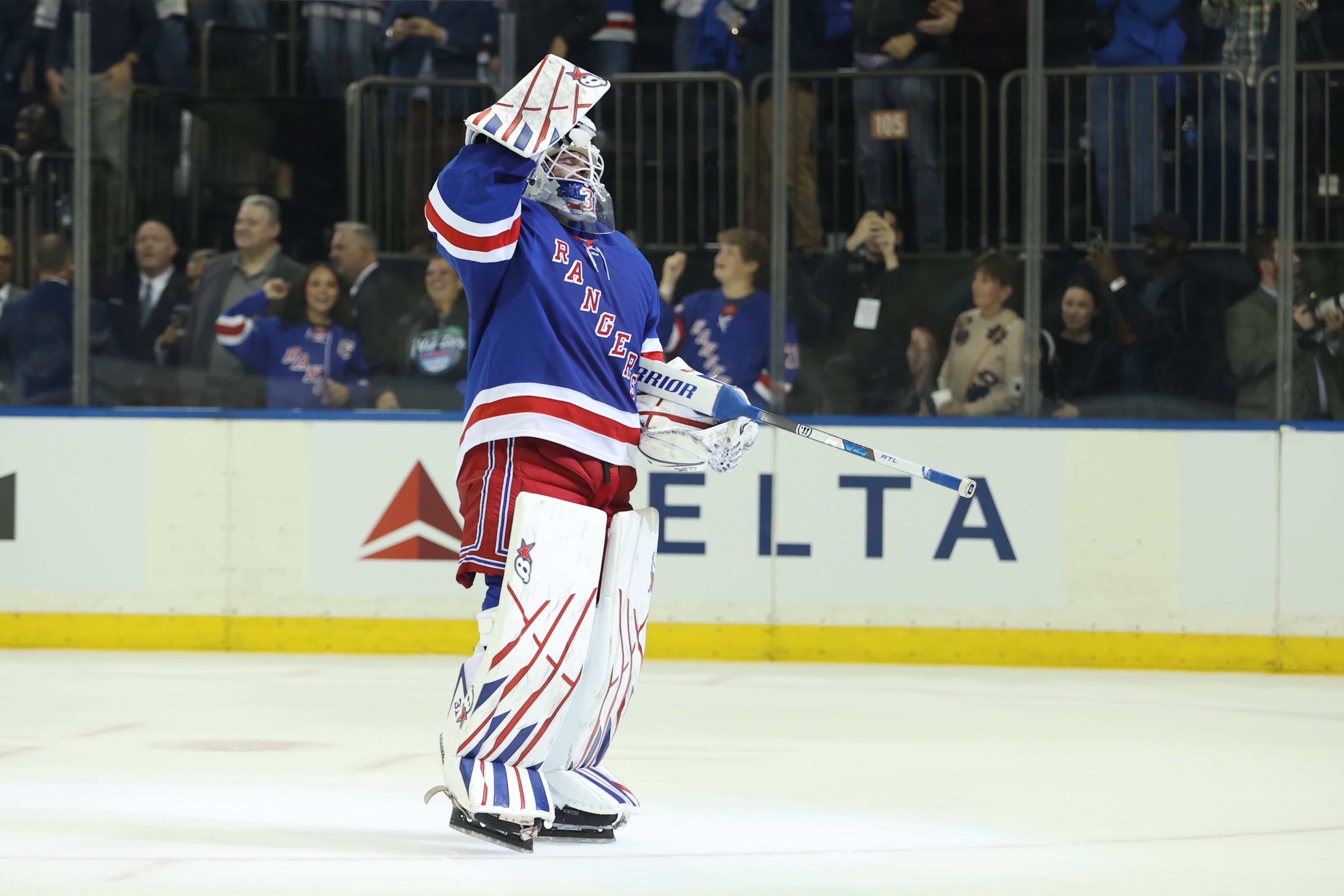 Rangers' Igor Shesterkin becomes the 18th NHL goaltender to score a goal