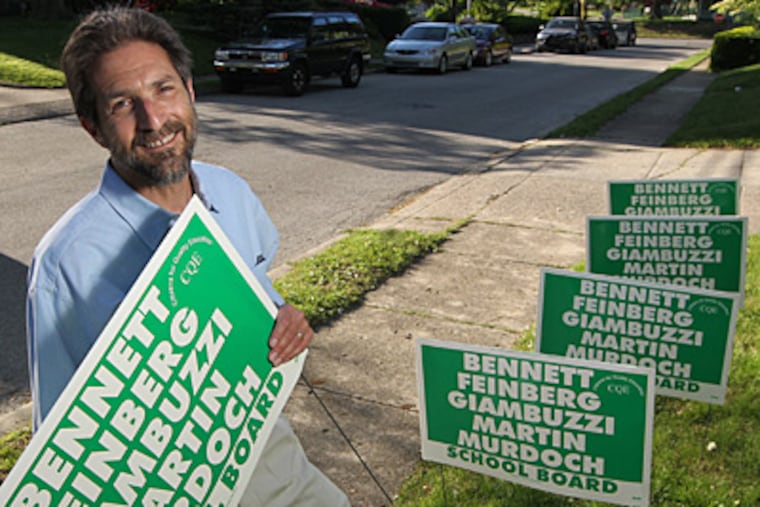 Lawrence Feinberg, a 12-year member of the Haverford Township school board, said: “The short answer on why people want to run these days is because we are out of our … minds.” (Michael Bryant / Staff Photographer)