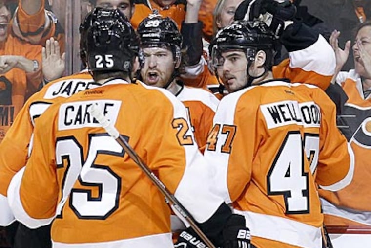 The Flyers will face the Devils in the second round of the Stanley Cup Playoffs. (Yong Kim/Staff Photographer)