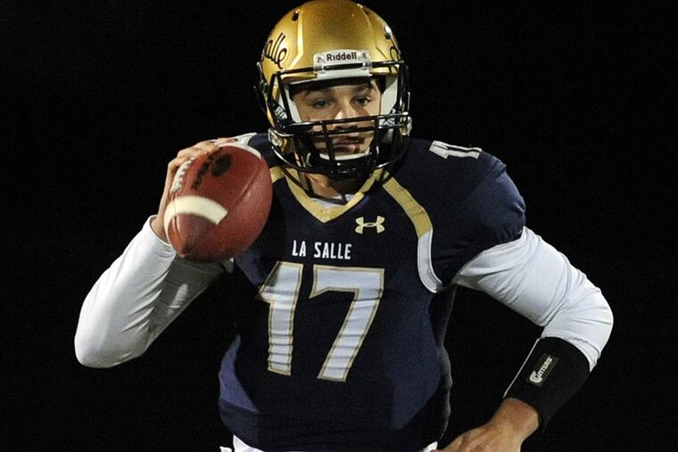 La Salle's quarterback Chris Ferguson.