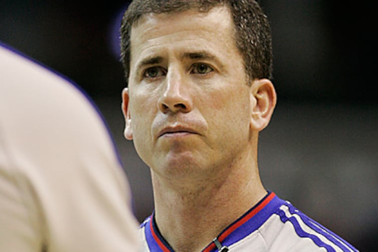 Tim Donaghy during his days as an NBA referee.