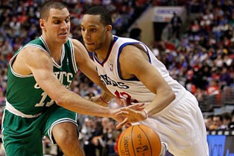 Evan Turner scored a career-high 26 points on Wednesday night against the Celtics. (Alex Brandon/AP)