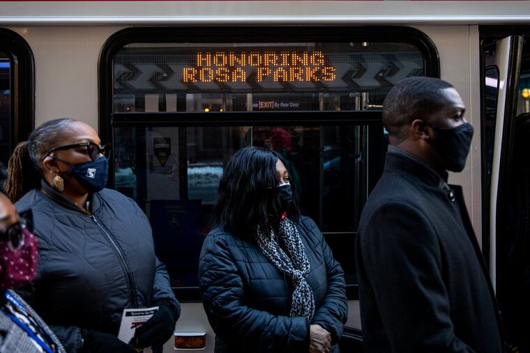 SEPTA celebrates Black History Month with a tribute to Rosa Parks on what would be her 108th birthday at SEPTA Headquarters on Thursday, Feb. 4, 2021.