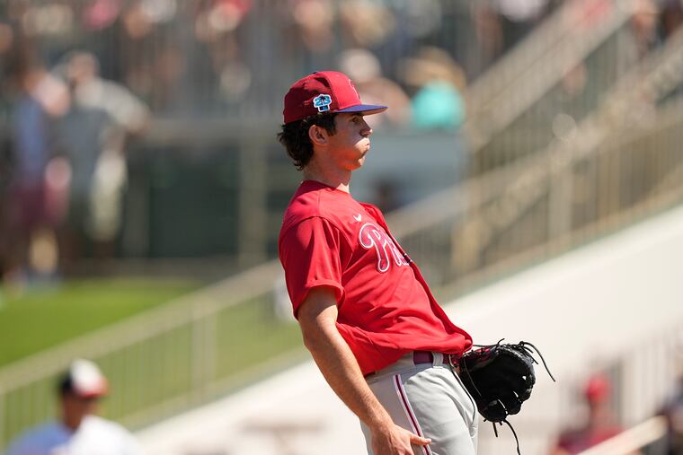 Andrew Painter, 19, is the top pitching prospect in baseball, but his 99-mph gas lasted just two innings before he strained an elbow ligament in his spring debut March 1.