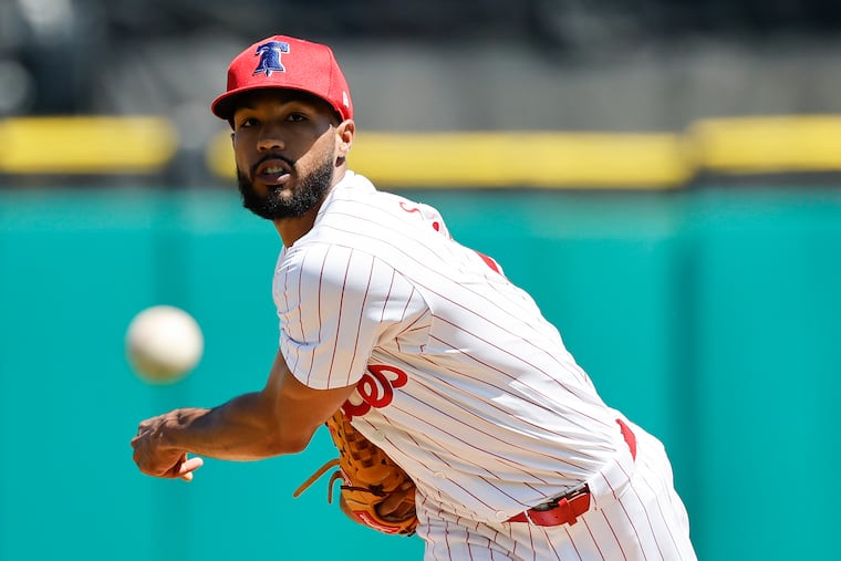 Cristopher Sanchez gave up three runs in three innings against the Rays on Thursday.