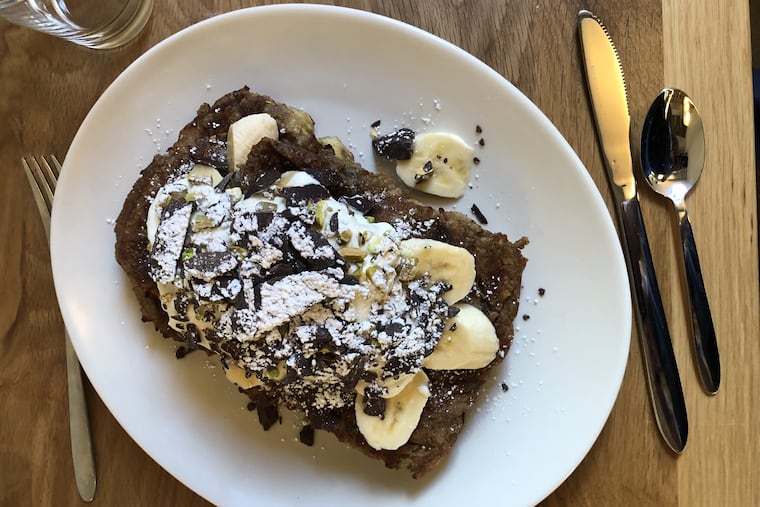 Cannoli French toast at Cafe Lift, 724 Montgomery Ave., Narberth.