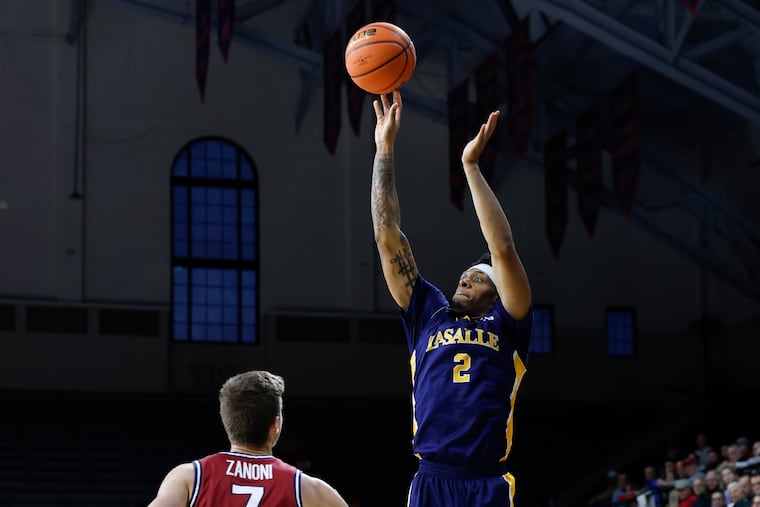 Guard Jaeden Marshall scored 25 points in La Salle's win over Dayton on Wednesday.
